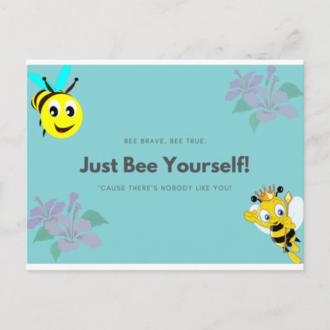 Cartes Pour Fêtes Annuelles Sois toi-même - Abeilles (Devant)