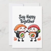 Soja heureux ensemble Sushi Kawaii Japonais Nourri