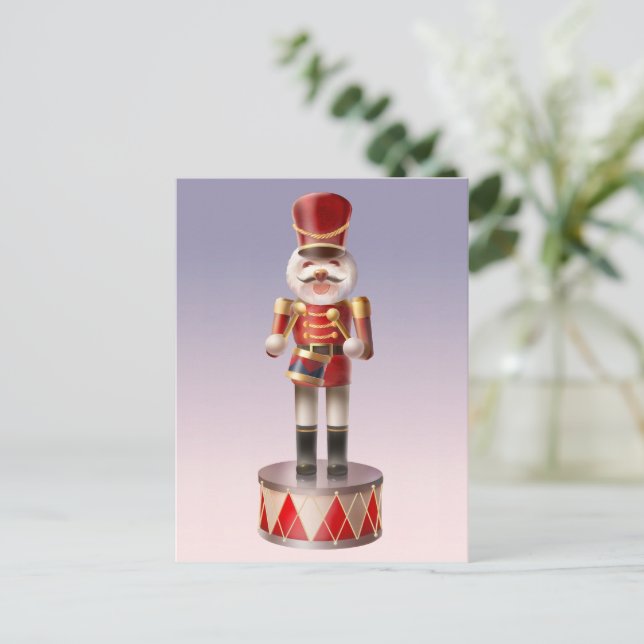 Cartes Pour Fêtes Annuelles Soldat de chien Nutcracker (Debout devant)