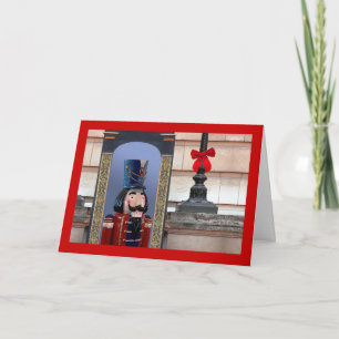 Cartes Pour Fêtes Annuelles Soldat Noisette de Noël au Palace Red Bow