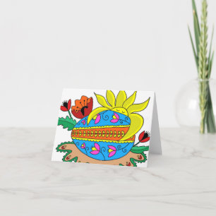 Cartes Pour Fêtes Annuelles Soleil de printemps et Pysanka