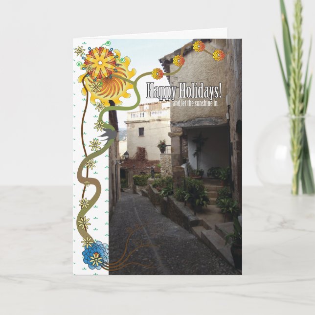 Cartes Pour Fêtes Annuelles Soleil de vacances (Devant)