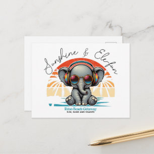 Cartes Pour Fêtes Annuelles Soleil printanier et Élé-fun, Évasion rétro sur la