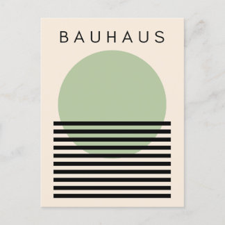 Cartes Pour Fêtes Annuelles Soleil vert du Bauhaus