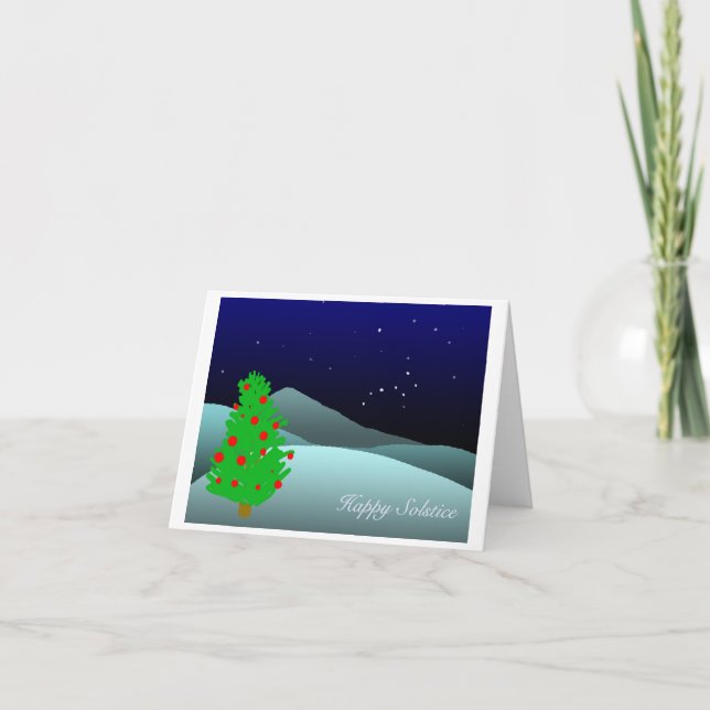Cartes Pour Fêtes Annuelles solstice (Devant)