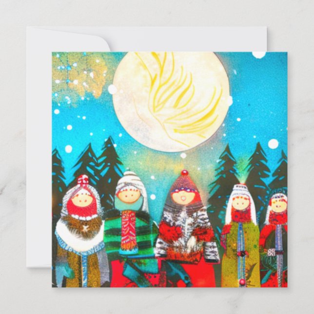 Cartes Pour Fêtes Annuelles Solstice d'hiver (Devant)