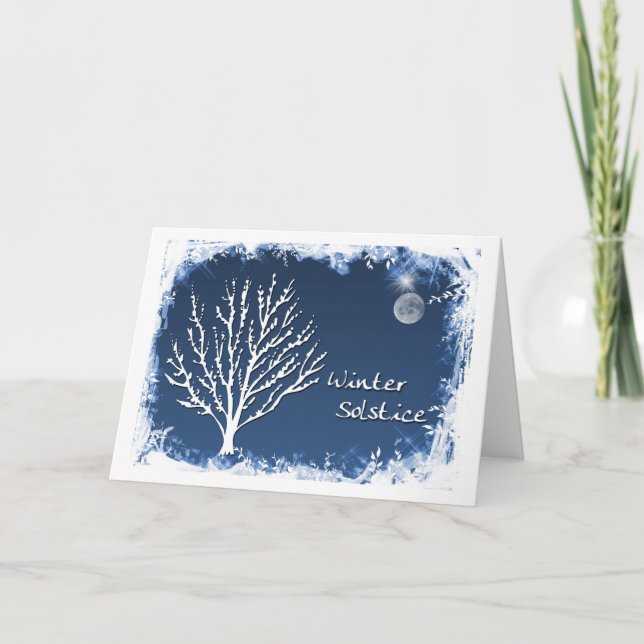 Cartes Pour Fêtes Annuelles Solstice d'hiver (Devant)