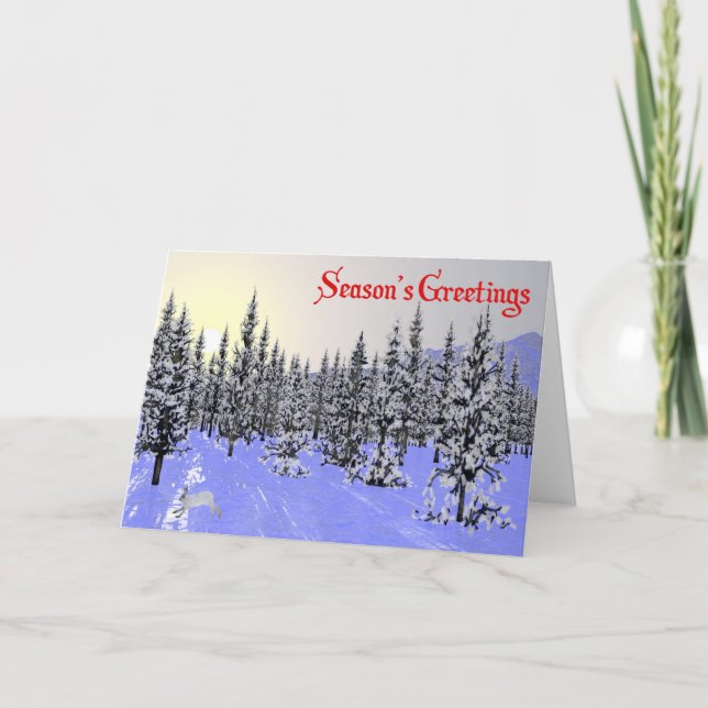 Cartes Pour Fêtes Annuelles Solstice d'hiver (Devant)