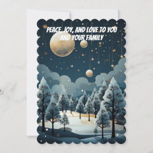 Cartes Pour Fêtes Annuelles Solstice d'hiver Dreamscape