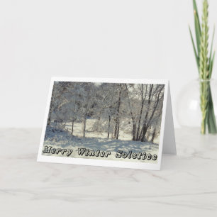 Cartes Pour Fêtes Annuelles Solstice d'hiver joyeuse