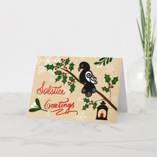 Cartes Pour Fêtes Annuelles Solstice Greetings Holiday Card