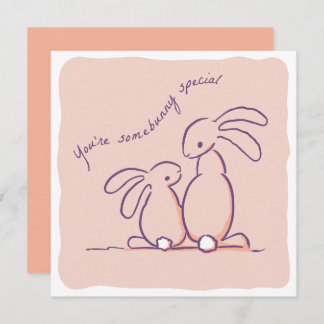 Cartes Pour Fêtes Annuelles Somebunny Special - rabbit Valentine