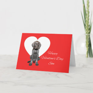 Cartes Pour Fêtes Annuelles Son Glossy Grizzly Valentine Puppy Love