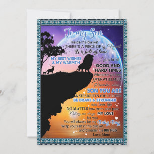 Cartes Pour Fêtes Annuelles Son Lovers   À mon fils Il y a un morceau de mon c