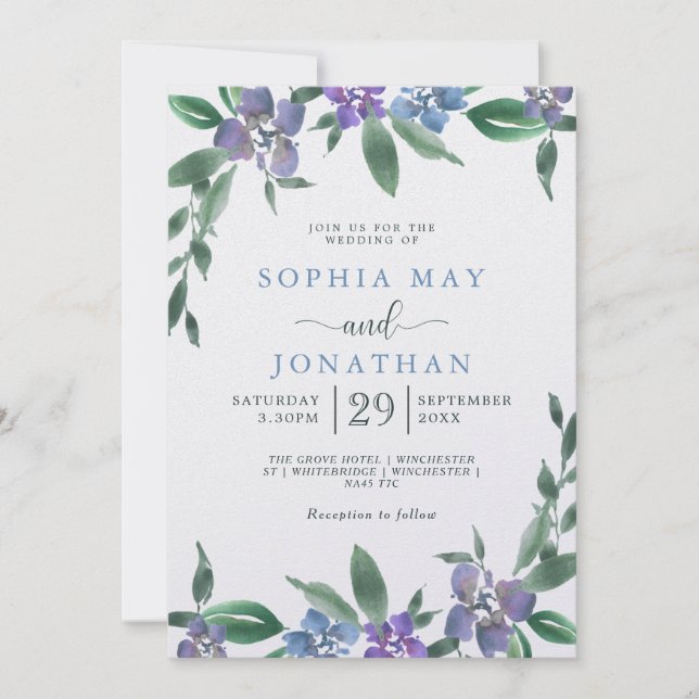 Cartes Pour Fêtes Annuelles Sophia Mai pays rustique mariage d'été (Devant)