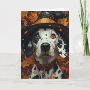 Cartes Pour Fêtes Annuelles Sorcière Dalmate Halloween