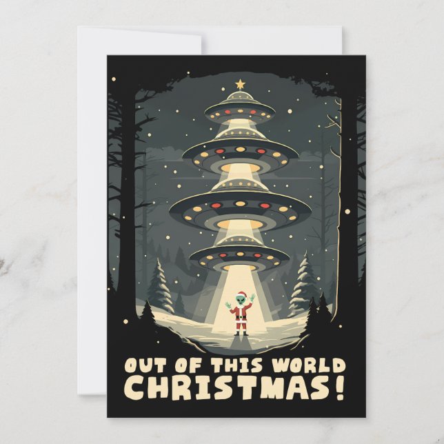 Cartes Pour Fêtes Annuelles Sortez de ce Noël du Monde ! (Devant)
