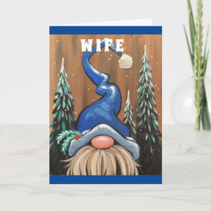 CARTES POUR FÊTES ANNUELLES SORTEZ LE "MISTLETOE POUR NOËL" DE LA FEMME