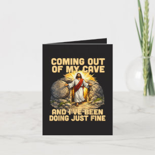 Cartes Pour Fêtes Annuelles Sortir de ma grotte La résurrection de Jésus