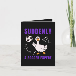 Cartes Pour Fêtes Annuelles Soudain un expert de football