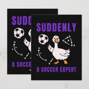 Cartes Pour Fêtes Annuelles Soudain un expert en football