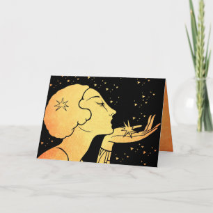 Cartes Pour Fêtes Annuelles Soufflez-vous un baiser