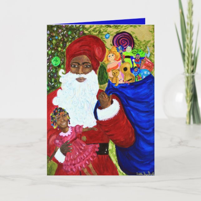 Cartes Pour Fêtes Annuelles "Souhait de Père Noël" par Debbie Davidsohn - Cart (Devant)