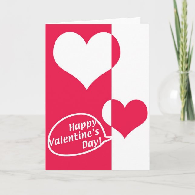 Cartes Pour Fêtes Annuelles Souhait de Valentine (Devant)