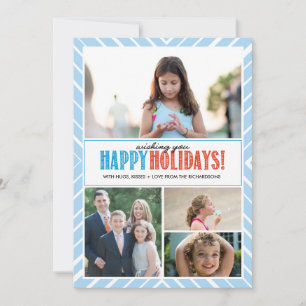 Cartes Pour Fêtes Annuelles Souhaite bonnes fêtes x4