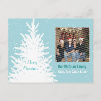 Cartes Pour Fêtes Annuelles Souhaiter un Noël blanc