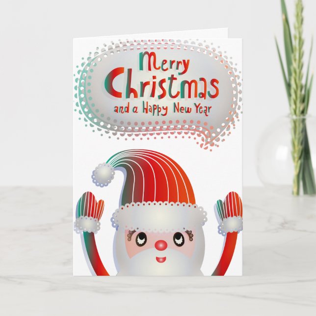 Cartes Pour Fêtes Annuelles Souhaitez Joyeux Noël Décoratif (Devant)