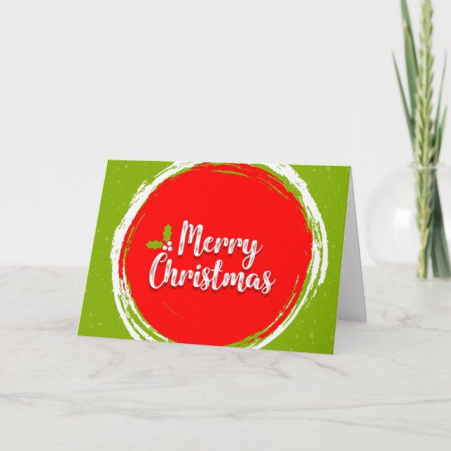 Cartes Pour Fêtes Annuelles Souhaitez Joyeux Noël Décoratif (Devant)