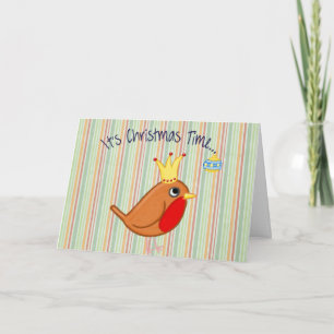 Cartes Pour Fêtes Annuelles Souhaitez Joyeux Noël d'Oiseaux Drôle