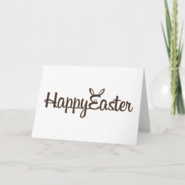 CARTES POUR FÊTES ANNUELLES **SOUHAITEZ QUE VOUS ÉTIEZ ICI** À "EASTER" (Devant)