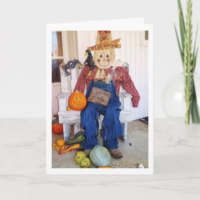 CARTES POUR FÊTES ANNUELLES SOUHAITEZ UN **BON THANKSGIVING** & **CHUTE** (Devant)