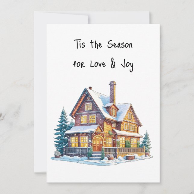 Cartes Pour Fêtes Annuelles Souhaitez-vous des vacances chaudes Noël (Devant)