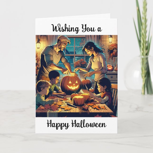 Cartes Pour Fêtes Annuelles Souhaitez-vous une joyeuse nostalgie d'Halloween (Devant)