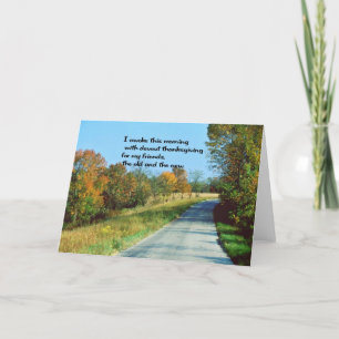 Cartes Pour Fêtes Annuelles Souhaits d'action de grâces