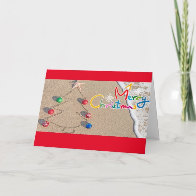 CARTES POUR FÊTES ANNUELLES ***SOUHAITS DE NOËL SOLEILLÉS*** (Devant)