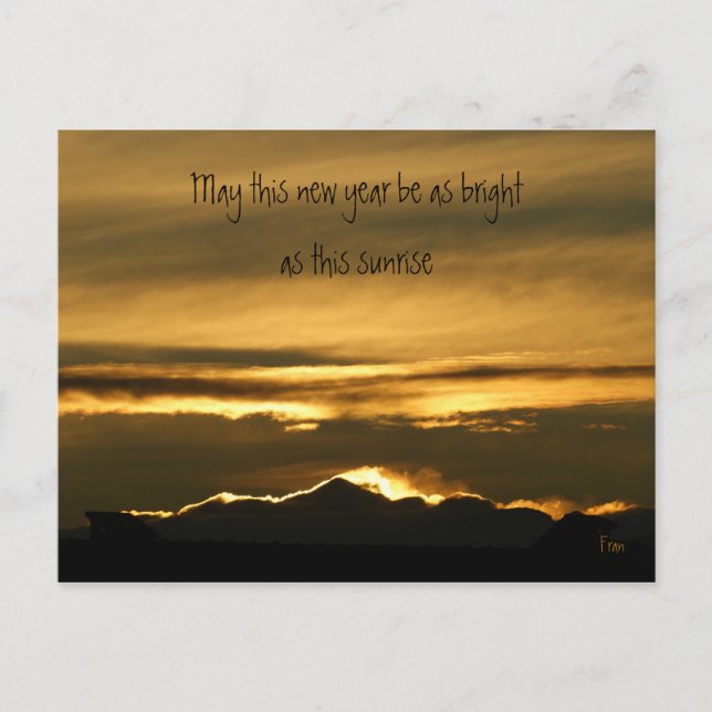 Cartes Pour Fêtes Annuelles souhaits de nouvelle année (Devant)