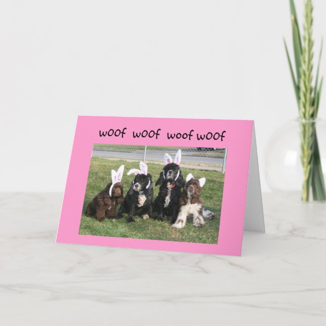 CARTES POUR FÊTES ANNUELLES SOUHAITS DE PÂQUES (Devant)