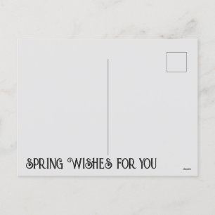 Cartes Pour Fêtes Annuelles Souhaits du printemps