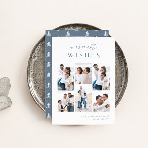 Cartes Pour Fêtes Annuelles Souhaits les plus chauds Élégant 6 Photo Collage N