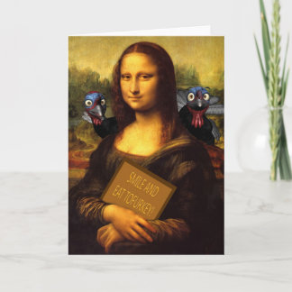 Cartes Pour Fêtes Annuelles Souriez et mangez Tofurkey