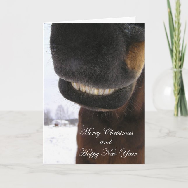 Cartes Pour Fêtes Annuelles Sourire (Devant)