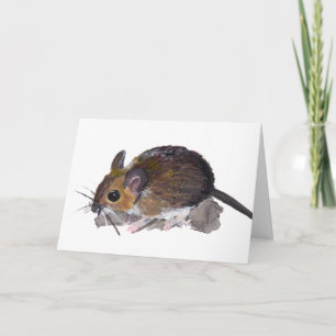 Cartes Pour Fêtes Annuelles souris de champ