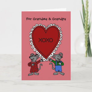 Cartes Pour Fêtes Annuelles Souris de heureuse Sainte-Valentin pour des