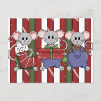 Cartes Pour Fêtes Annuelles Souris de Noël