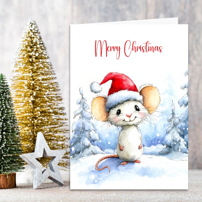 Cartes Pour Fêtes Annuelles Souris de Noël (Créateur téléchargé)