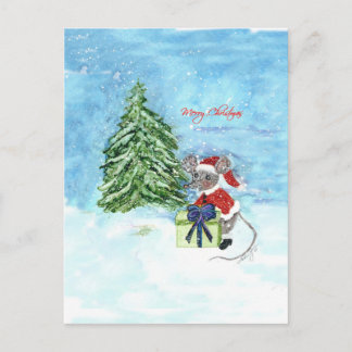 Cartes Pour Fêtes Annuelles Souris de Noël